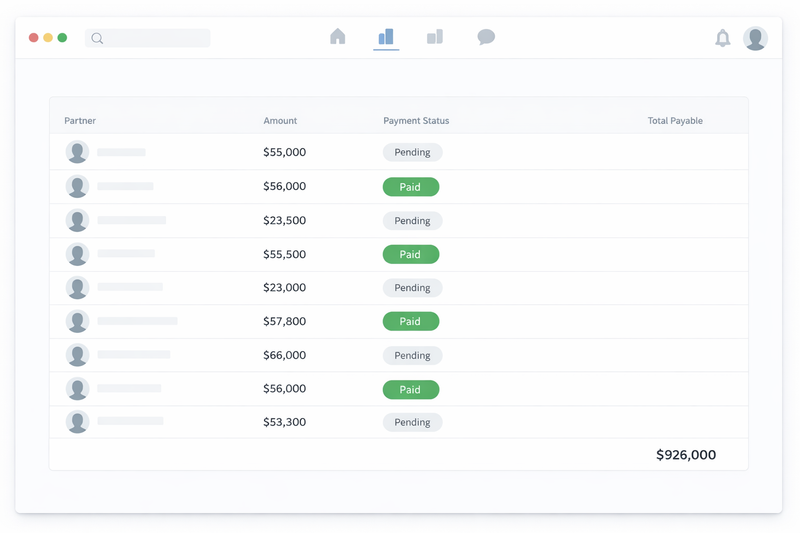 Feature illustration for Commission Calculation & Payouts